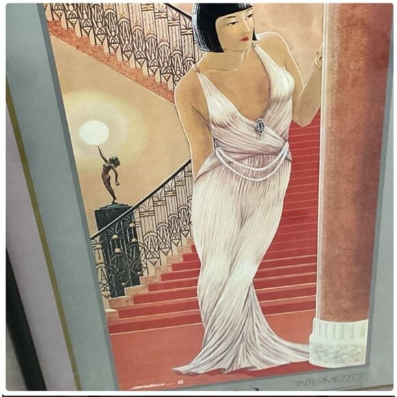 Framed Poster Print of “Intermezzo” by Muramasa Kudo Large 38 1/4” x 26” - Picture 4 of 9